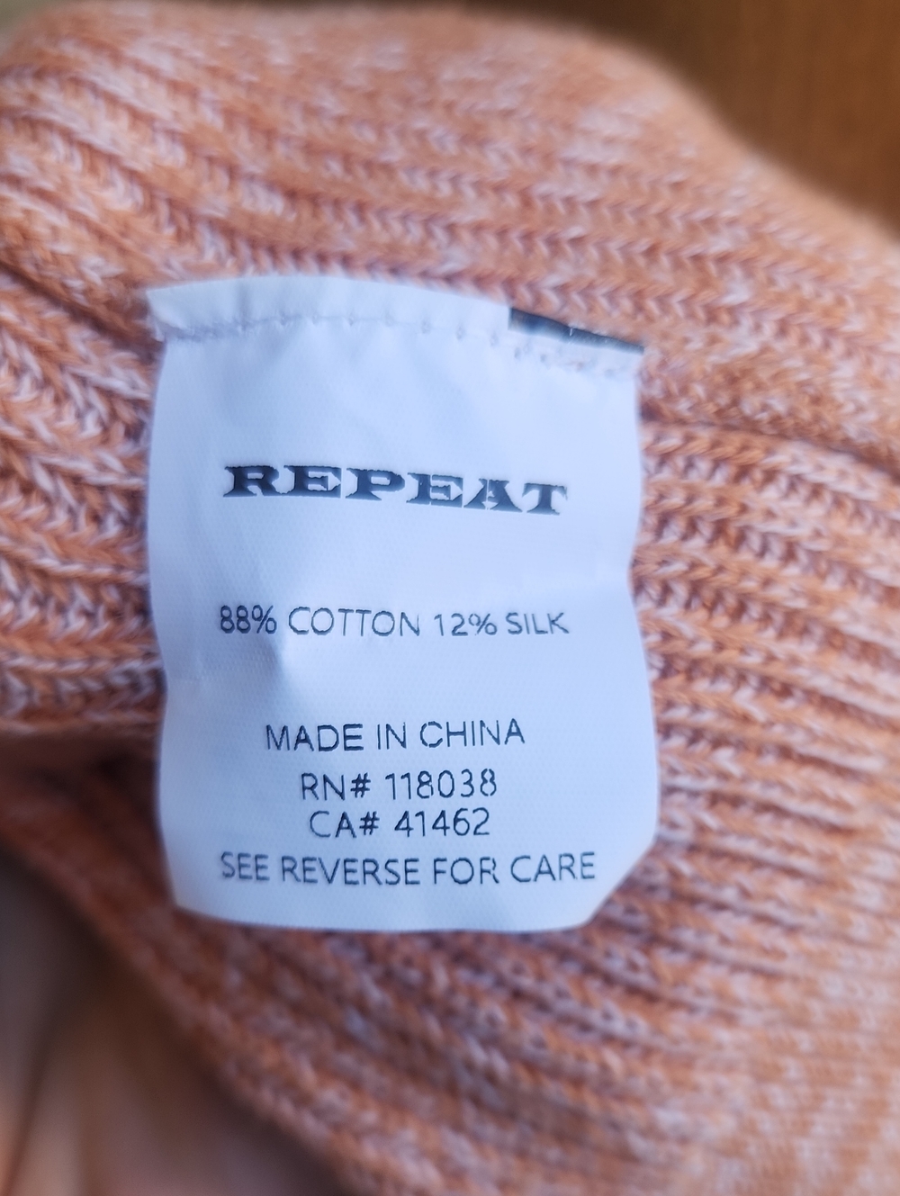 Repeat Pink Button-Up Ribbed Sweater Cardigan - Picture 8 of 8